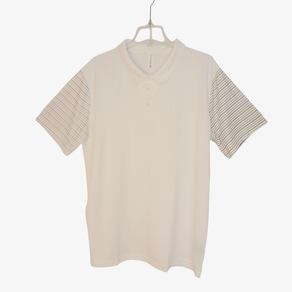 NEW Dunbrooke Polo Golf Shirt Men's Sz Large NWT White Preppy Business Casual